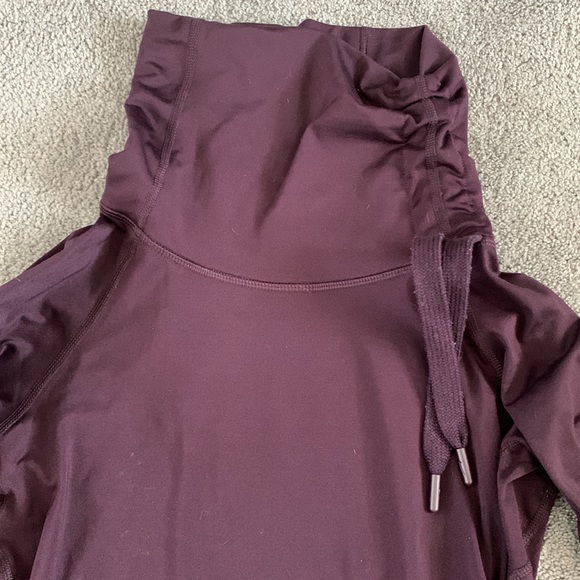 COPY - Plum Nike Dri-fit adjustable cowl neck pullover - Picture 2 of 5